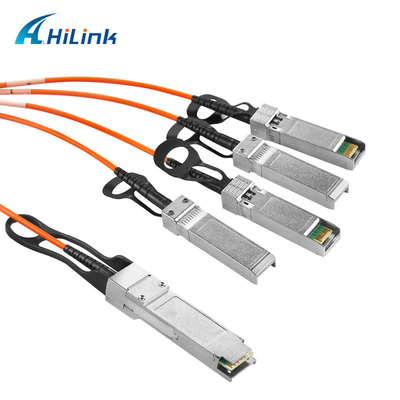 40G AOC QSFP+ To 4SFP Active AOC Optical Cable With Four Channel