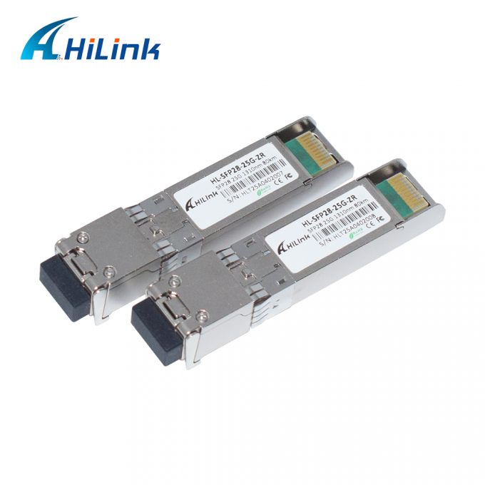25G ZR SFP 80KM LC 25G Ethernet SFP Transceptor DOM 1310nm Transceptores de fibra óptica 3