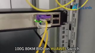 100G BIDI 80KM 1280/1300nm en Arista y Huawei Switch