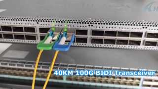 Prueba del transceptor BIDI 100G QSFP28 40KM