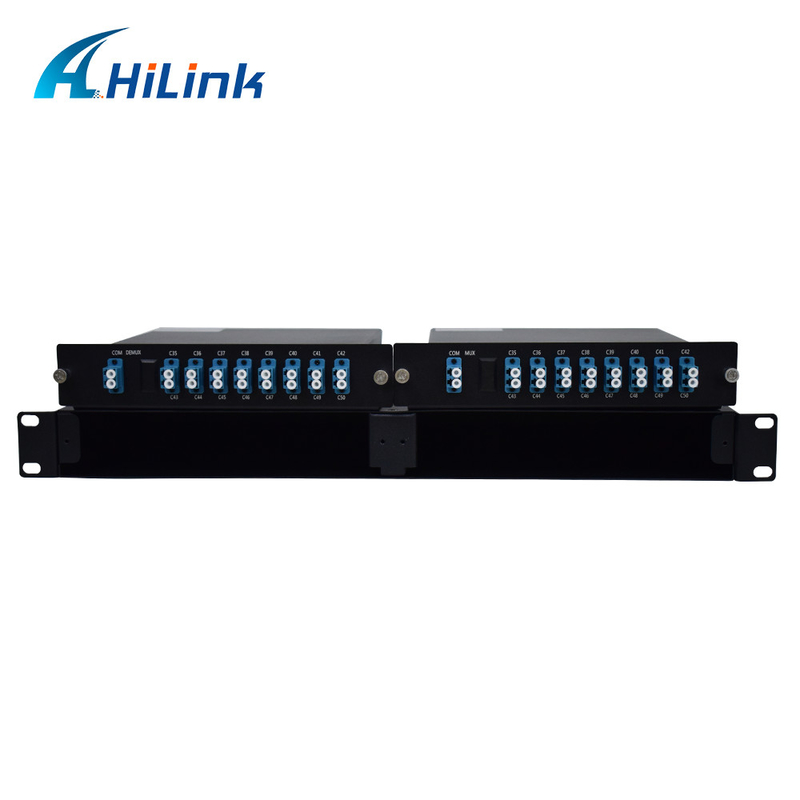 Ranura clasificada mitad 2 en 1 conectores del casete 16CH CWDM Mux Demux 1U LGX LC UPC