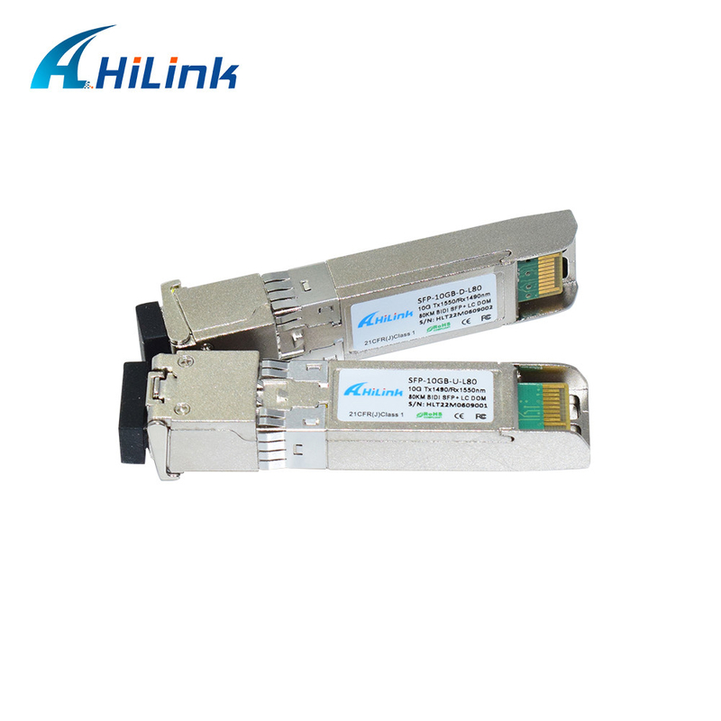 WDM LOS 80KM del módulo STM-64 OC-192 del transmisor-receptor de los 80KM 10G SFP+ EL 10G-ZR4-80KM SMF 1490nm/1550nm