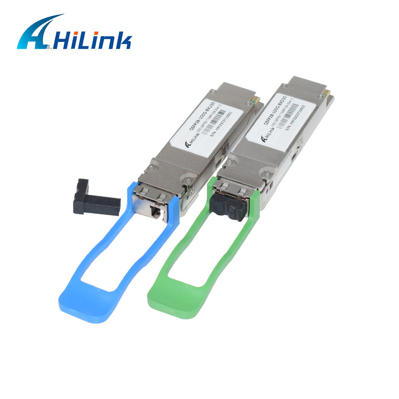 100GBASE-ER BIDI 40KM Simplex LC 1304/1309nm EML+APD Transceptor QSFP28-BX-D40 Transmisor de transmisión y transmisión