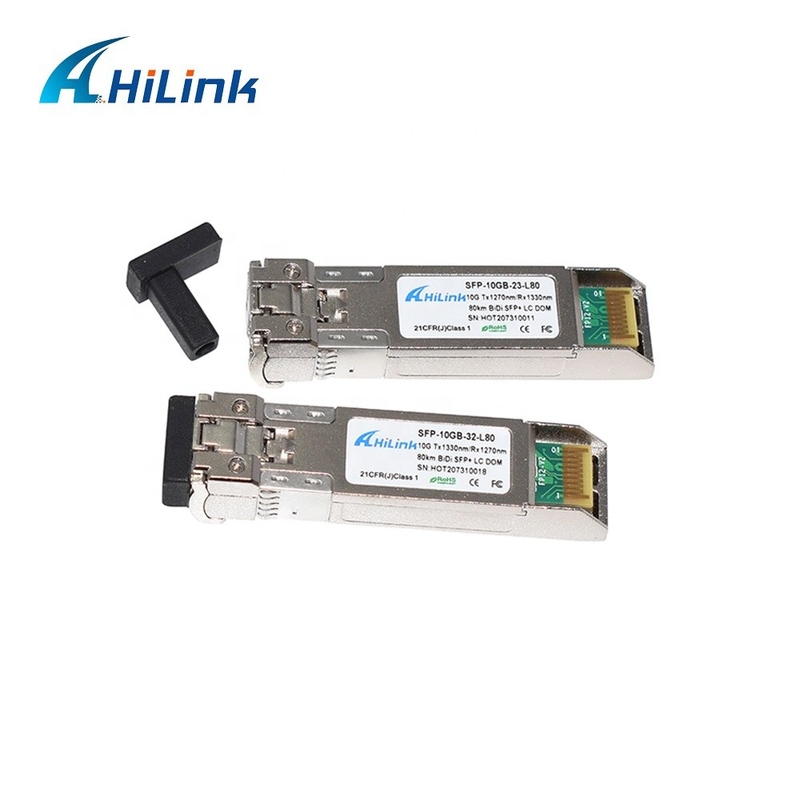 10GBASE BIDI 1490/1550nm SFP+ 10G Ethernet Transceptor de fibra óptica de un solo SFP+ BIDI 10G 80KM
