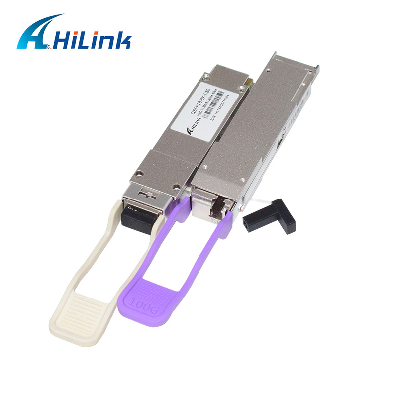 100Gb/s QSFP28 BiDi 80km Transceptor módulo de transceptor óptico LC/UPC DOM con conexión en caliente