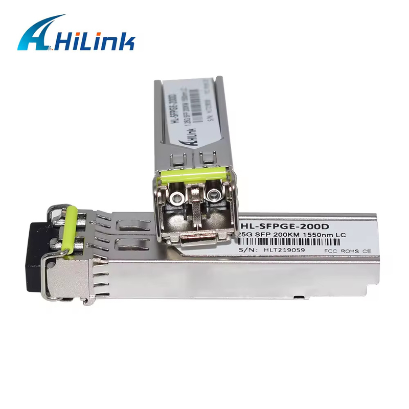 1000BASE 200KM GLC-ZX-SM-200 1.25G 1550nm 200KM SMF Transceptor SFP Conector LC doble