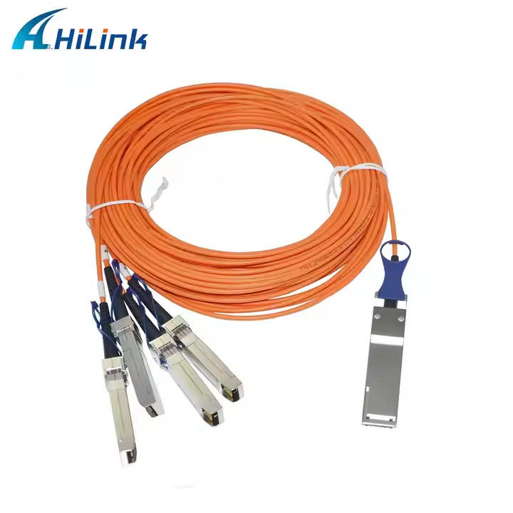 Cable AOC de 40G QSFP+ 4XSFP MMF 1M-5M QSFP a cables ópticos activos de 4SFP+