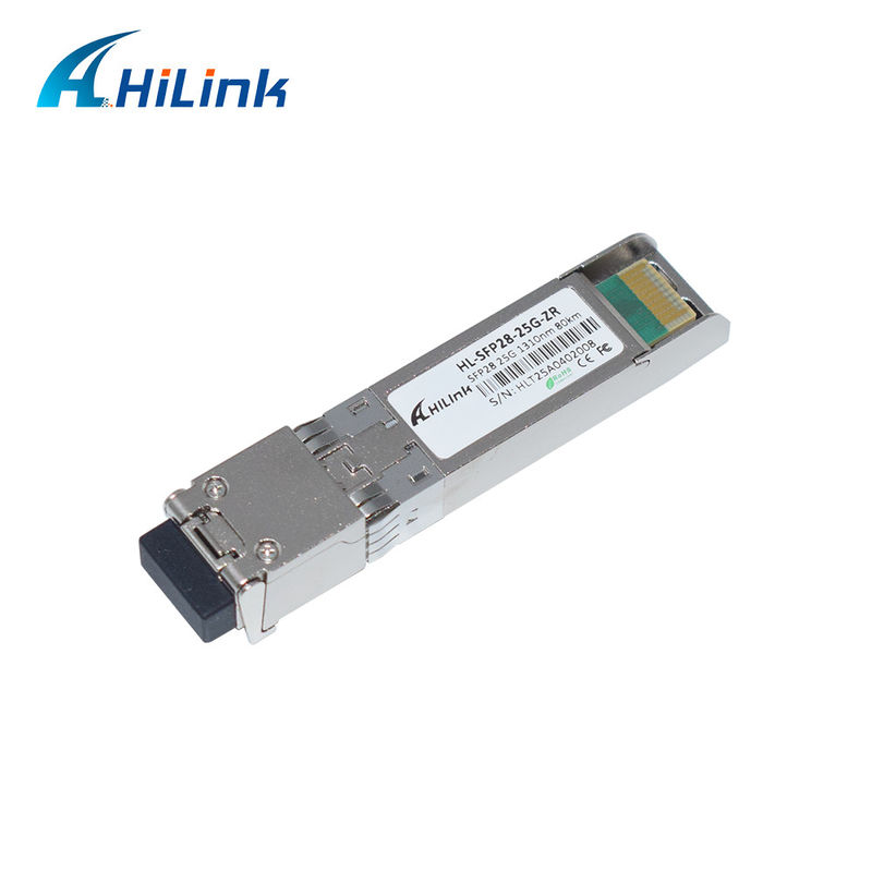 25G ZR SFP 80KM LC 25G Ethernet SFP Transceptor DOM 1310nm Transceptores de fibra óptica