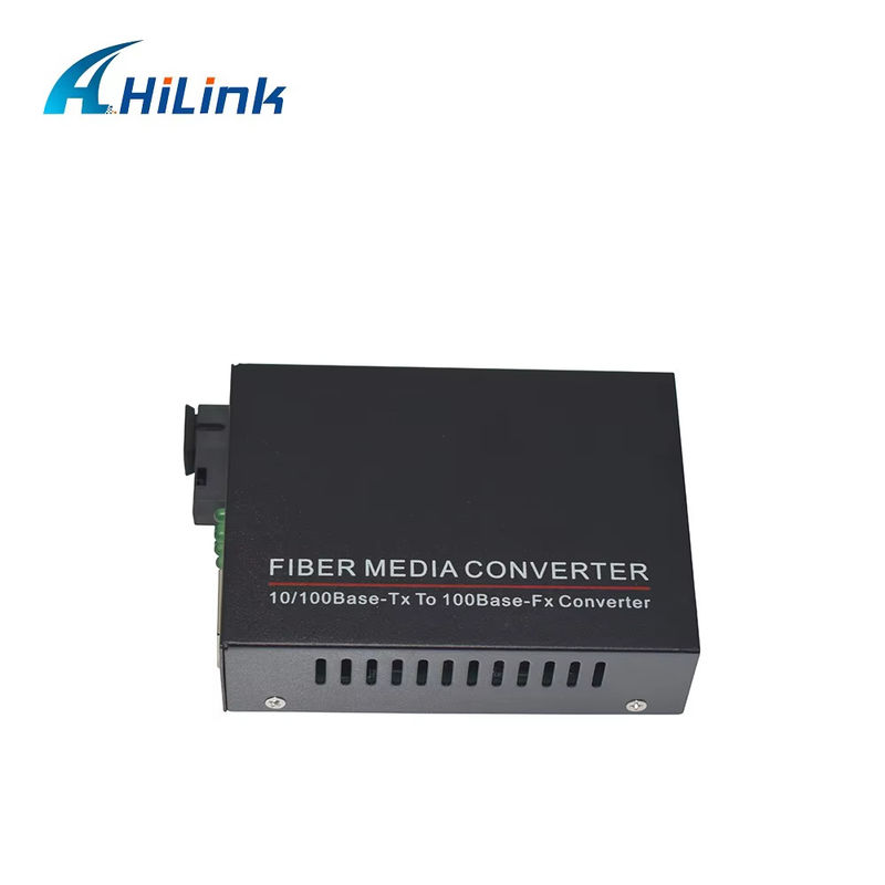 BIDI WDM Convertidor de medios de fibra óptica única 10/100M 1310/1550nm Equipo óptico SFP de 20 km