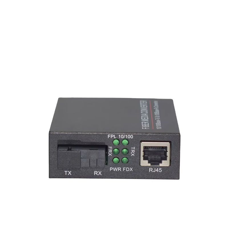 BIDI WDM Convertidor de medios de fibra óptica única 10/100M 1310/1550nm Equipo óptico SFP de 20 km