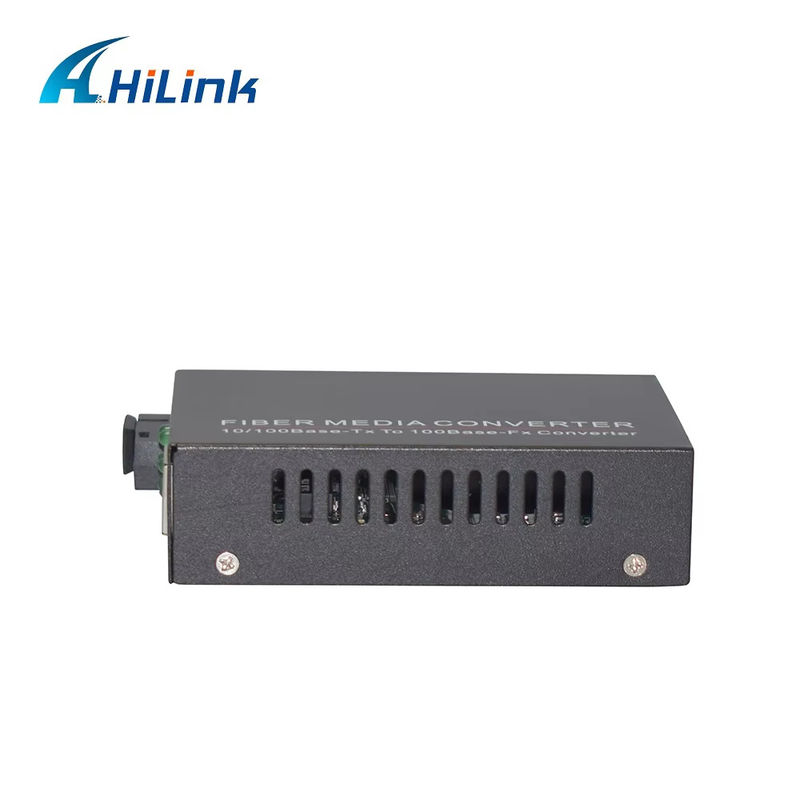 BIDI WDM Convertidor de medios de fibra óptica única 10/100M 1310/1550nm Equipo óptico SFP de 20 km