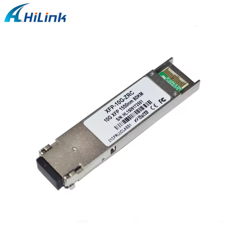 3 años de garantía 10G-XFP-ZR-80km Hilink 10Gb/s 1550nm 80km Fibra dúplex SM XFP GBIC módulo de receptor