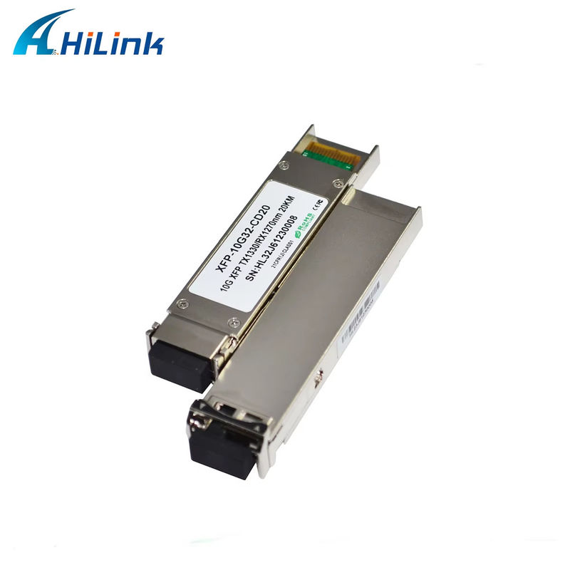Módulo de transmisor bidireccional XFP de alta calidad de 10 Gbps con alcance de 20 km con conector LC de 1270/1330 nm para equipos de fibra óptica