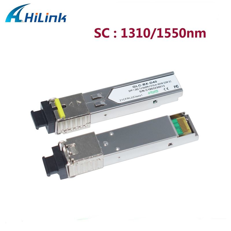 Hilink 1.25G SFP BIDI 40KM 1310/1490 ((1550nm) LC / SC Conector módulo de fibra óptica
