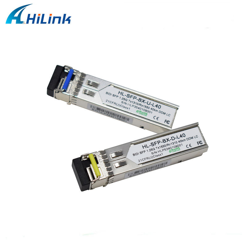 Hilink 1.25G SFP BIDI 40KM 1310/1490 ((1550nm) LC / SC Conector módulo de fibra óptica