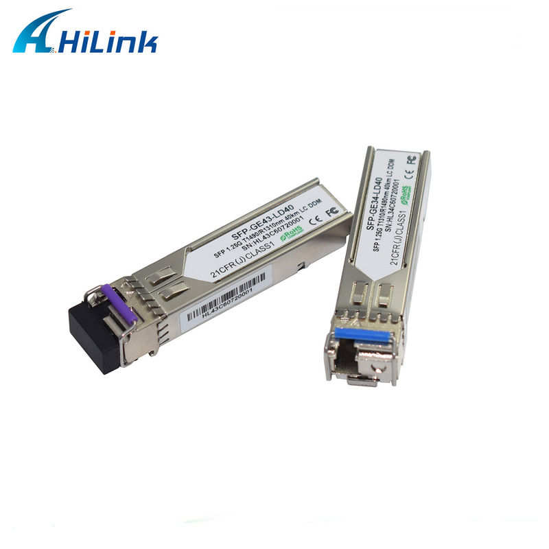 Hilink 1.25G SFP BIDI 40KM 1310/1490 ((1550nm) LC / SC Conector módulo de fibra óptica