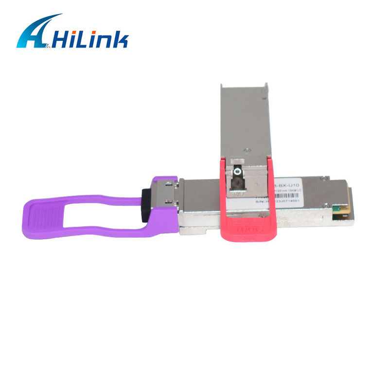 100Gb/s QSFP28 LR BIDI Transceptor óptico lambda único 1271nm 1331nm SMF Conector LC único 10km DOM
