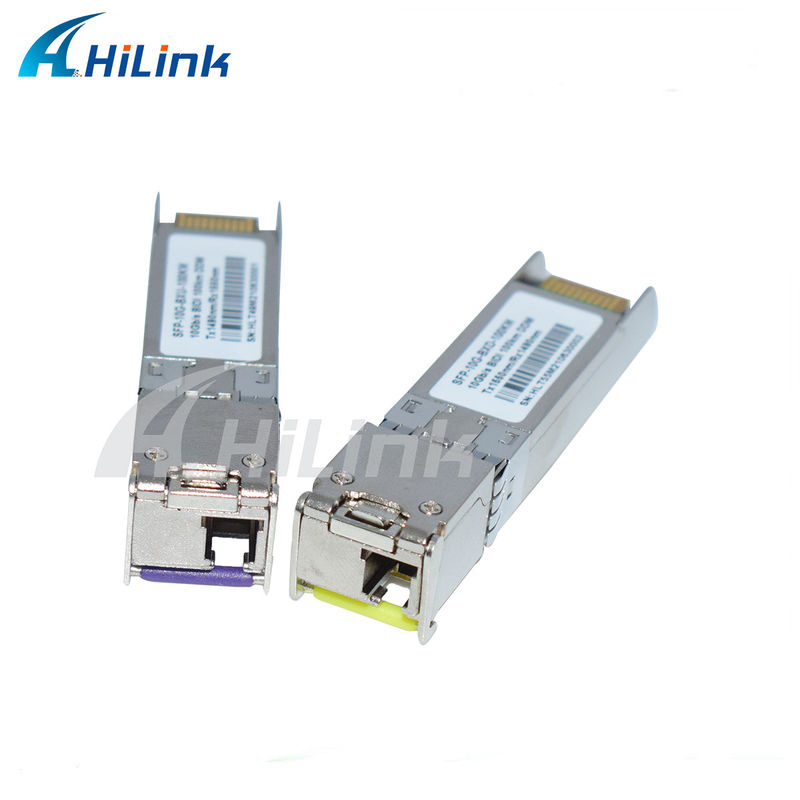 Módulo transceptor SFP BIDI 10G, alcance 3-100KM, 1490/1550NM EML APD para redes de larga distancia de alta velocidad