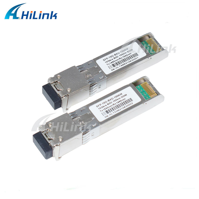 Módulo transceptor SFP BIDI 10G, alcance 3-100KM, 1490/1550NM EML APD para redes de larga distancia de alta velocidad