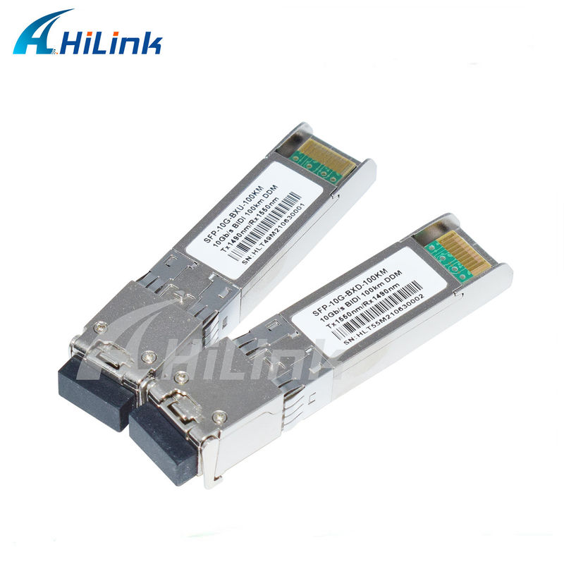 Módulo transceptor SFP BIDI 10G, alcance 3-100KM, 1490/1550NM EML APD para redes de larga distancia de alta velocidad