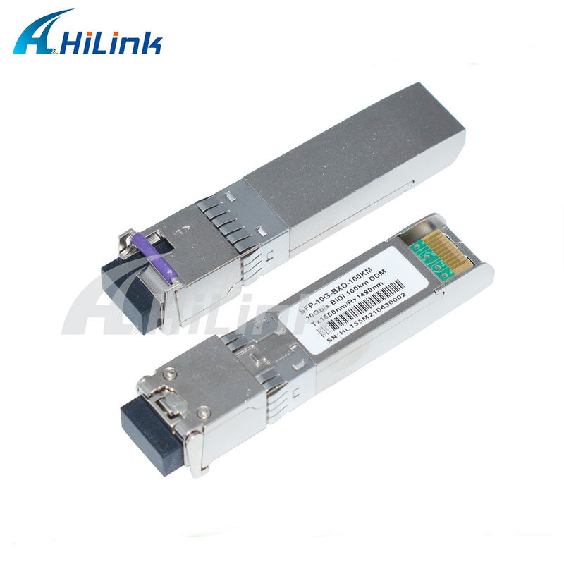 Módulo transceptor SFP BIDI 10G, alcance 3-100KM, 1490/1550NM EML APD para redes de larga distancia de alta velocidad