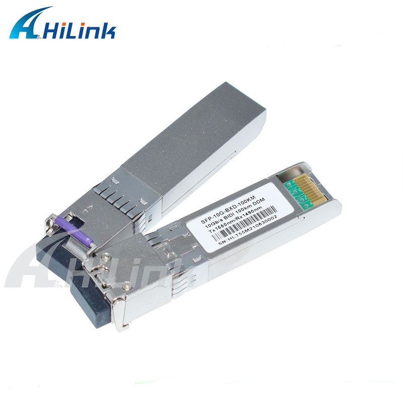 Módulo transceptor SFP BIDI 10G, alcance 3-100KM, 1490/1550NM EML APD para redes de larga distancia de alta velocidad