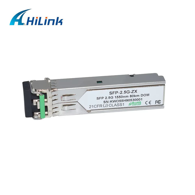 Fábrica profesional 2.5G SFP 80KM 1550nm LC conector módulo de fibra óptica
