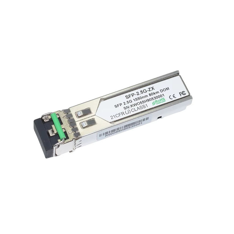Fábrica profesional 2.5G SFP 80KM 1550nm LC conector módulo de fibra óptica