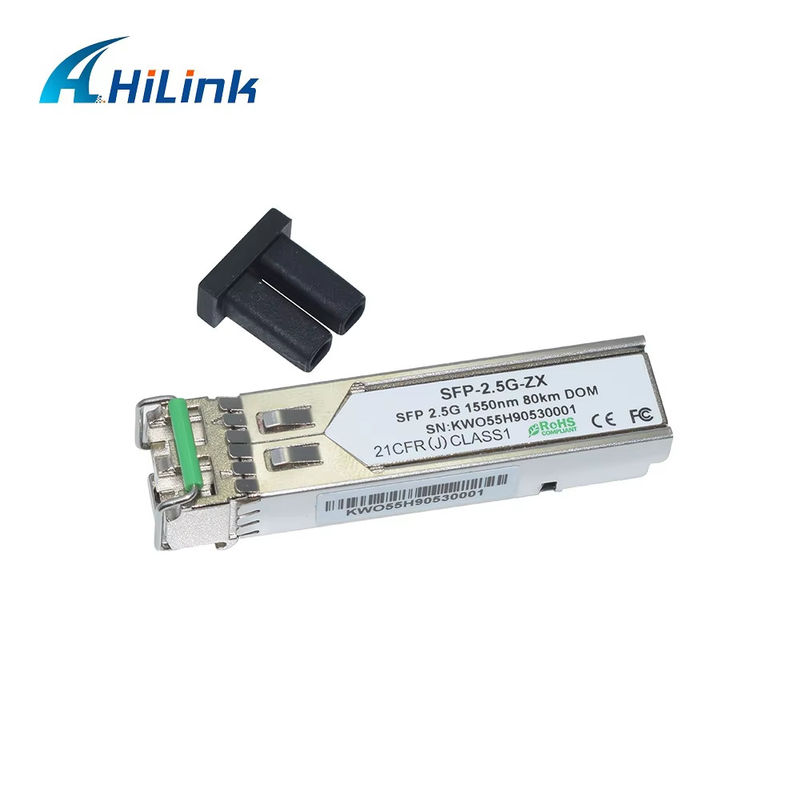 Fábrica profesional 2.5G SFP 80KM 1550nm LC conector módulo de fibra óptica