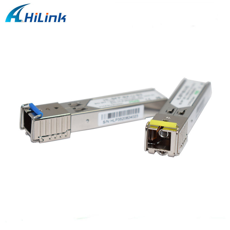 1.25G BIDI 1310/1550nm Transceptor SFP de 3 km para la transmisión de datos a larga distancia en temperaturas de 0 a 70 °C