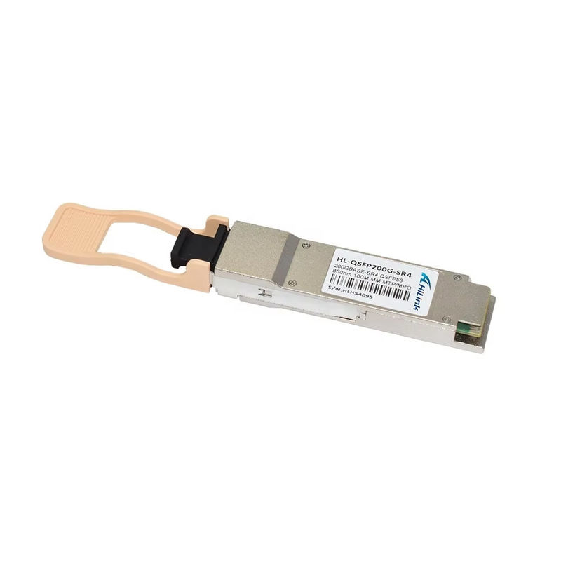 Nuevo y moderno módulo de fibra óptica QSFP56 SR4 de 200G, base de 850NM, alcance de 100M, multimodo, conector MPO