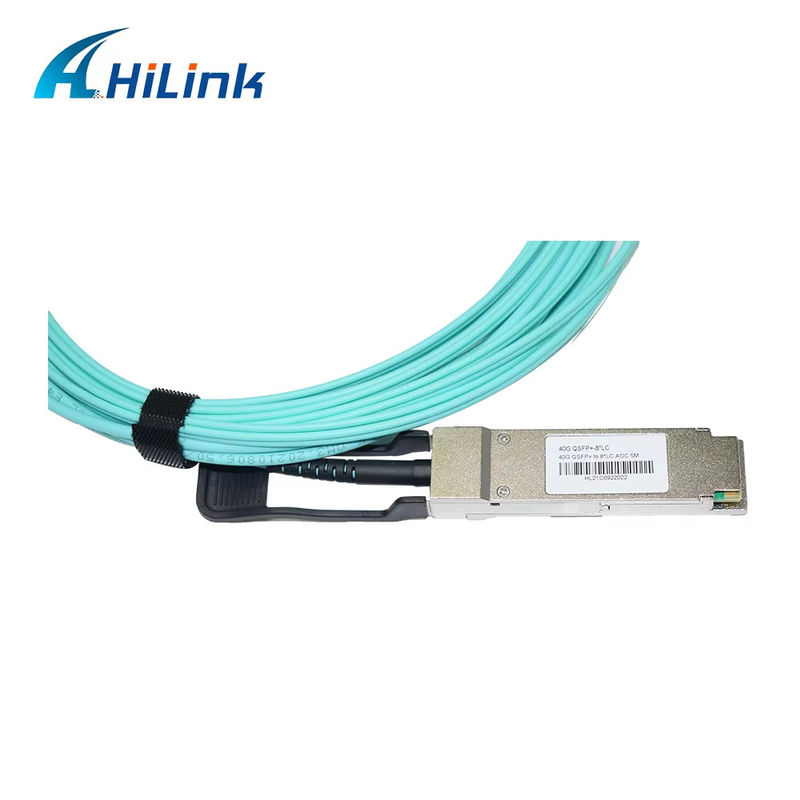 Cable Óptico Activo Breakout 40G QSFP+ a 8xLC AOC 3M para Distancias Muy Cortas