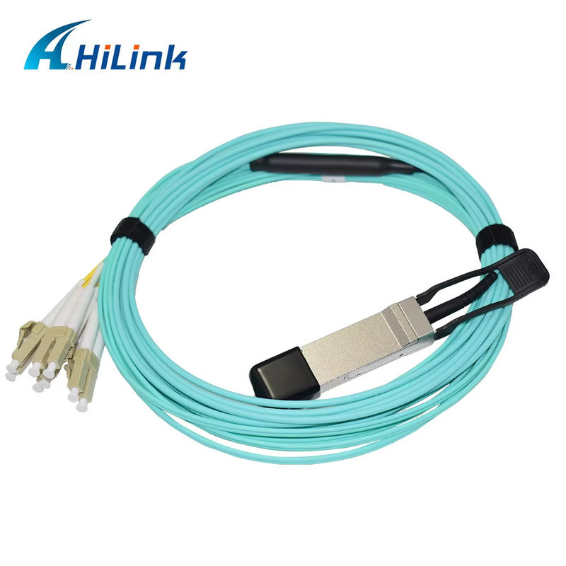 Cable Óptico Activo Breakout 40G QSFP+ a 8xLC AOC 3M para Distancias Muy Cortas