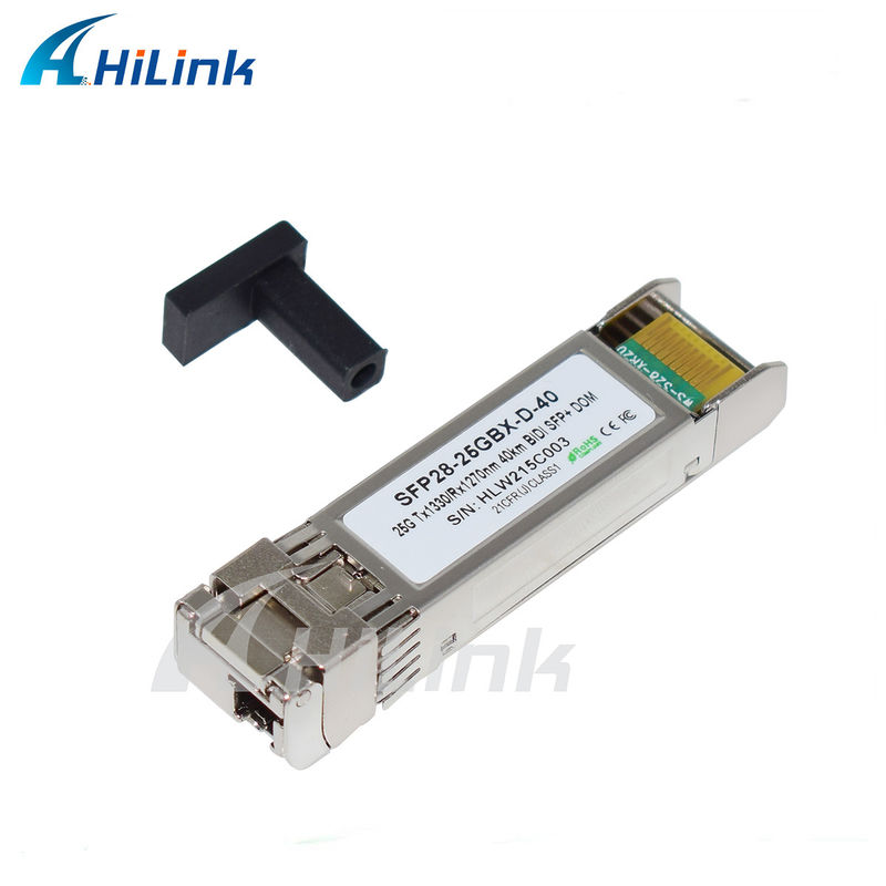 Transceptores SFP28 BIDI de 25 Gb/s y 40 km, con conector LC único, conectable en caliente y totalmente conforme con RoHS