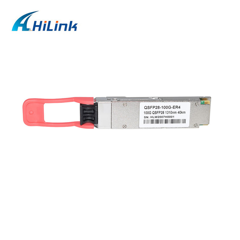 Módulo de transceptor óptico QSFP28 ER4 de 100Gb/s 40KM Duplex LC LAN WDM APD con conexión en caliente SMF compatible con RoHS-6
