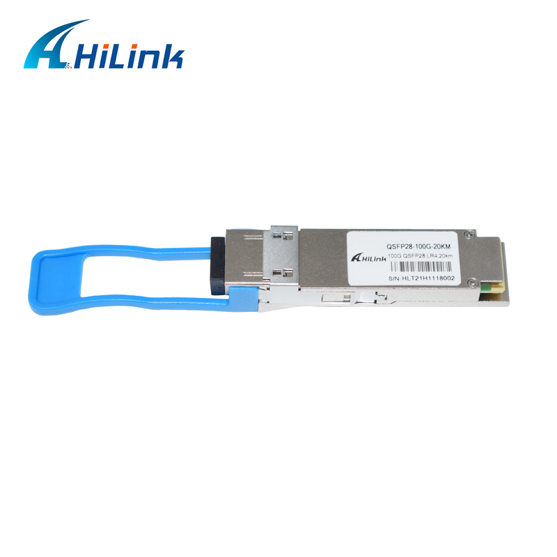 Módulo de transceptor óptico QSFP28 LR4 de 100 Gb/s 20 km Conector LC dúplex conectable en caliente de modo único Cumpliente con RoHS