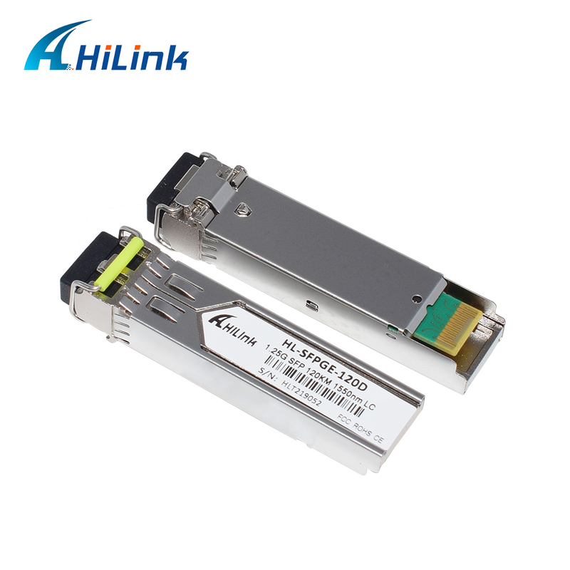 1.25Gb/s Transceptor BIDI SFP con láser DFB y receptor APD para transmisión de 120 km en rango de temperatura comercial