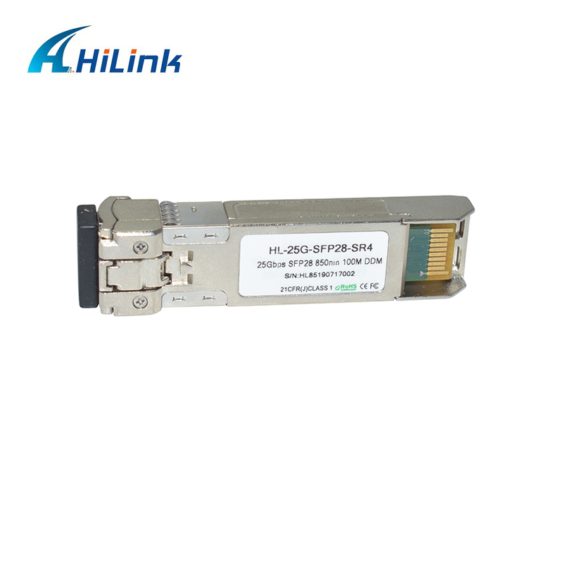 25G SFP28 SR MMF módulo de fibra óptica 850nm 100m GBIC Transceptor óptico temperatura industrial