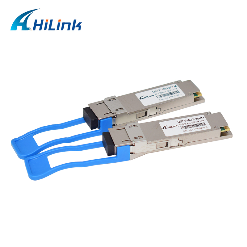 40Gb/s 20km QSFP+ Transceptor óptico enchufable en caliente con conector LC dúplex y DDM para funcionamiento de 0°C a 70°C