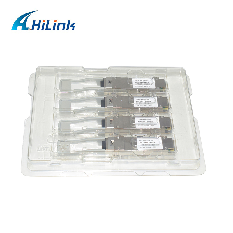 40Gb/s 100m QSFP+ Fibra óptica módulo Bi-Di Duplex LC enchufable en caliente 850/900nm MMF