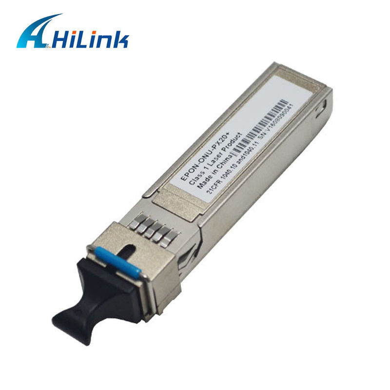 Transceptor SFP ONU EPON de 1.25G con receptáculo SC/UPC para una distancia de 20KM y un rango de temperatura de 0℃ ~ +70℃