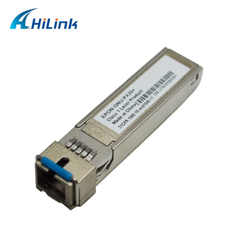 Transceptor SFP ONU EPON de 1.25G con receptáculo SC/UPC para una distancia de 20KM y un rango de temperatura de 0℃ ~ +70℃