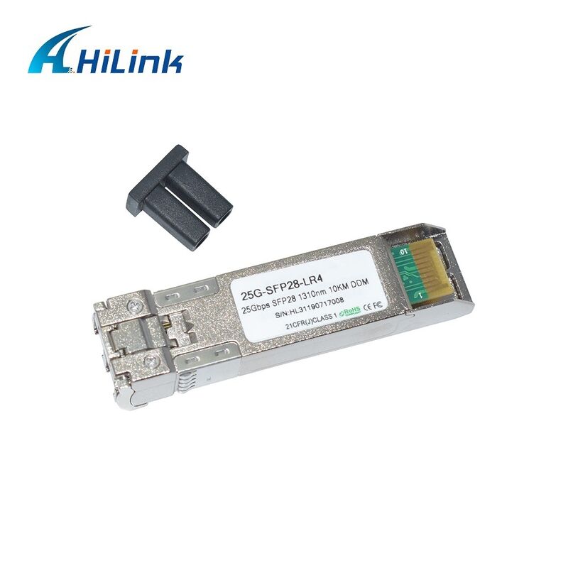 Módulo óptico Hilink 25G SFP28 con fuente de alimentación de 3,3 V para Ethernet 25GBASE-LR en el rango de temperatura comercial