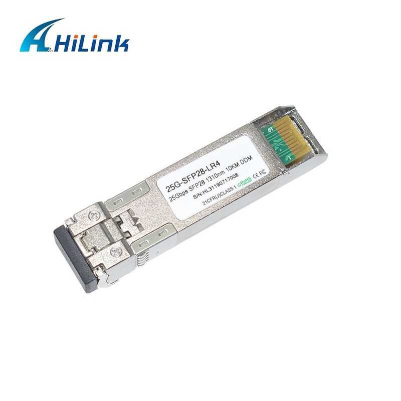 Módulo óptico Hilink 25G SFP28 con fuente de alimentación de 3,3 V para Ethernet 25GBASE-LR en el rango de temperatura comercial