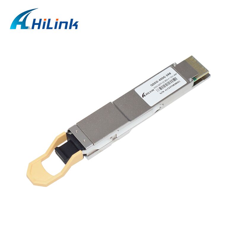Transceptor óptico Hilink QSDD-400G-SR 400G QSFP56-DD SR8 con velocidad de datos de 400G, longitud de onda de 850nm y distancia de 100m