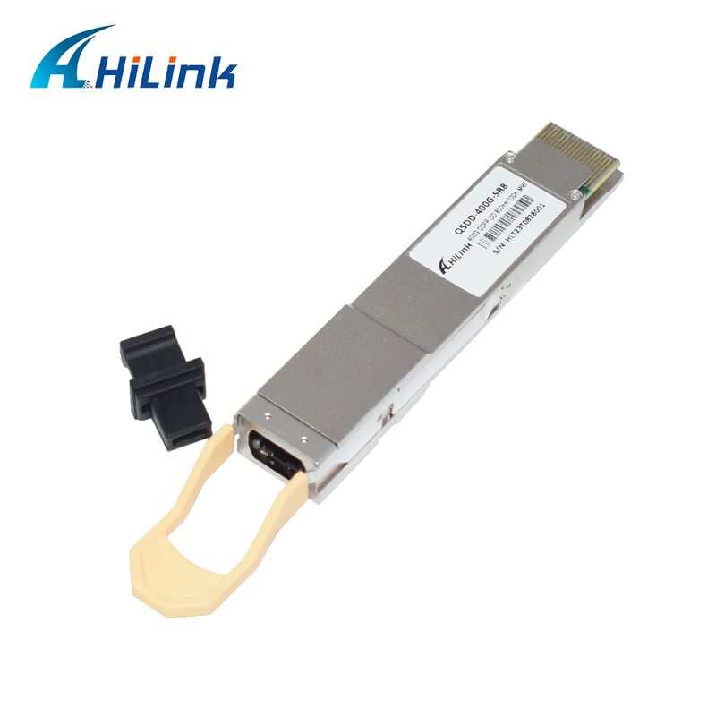 Transceptor óptico Hilink QSDD-400G-SR 400G QSFP56-DD SR8 con velocidad de datos de 400G, longitud de onda de 850nm y distancia de 100m