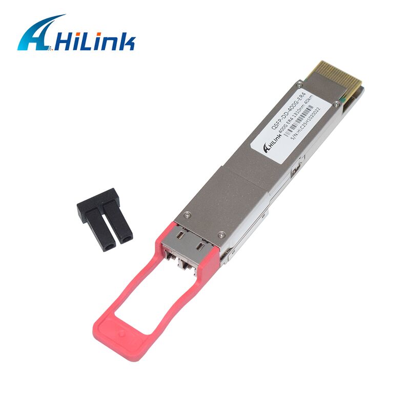 Módulo transceptor óptico Hilink 400G QSFP-DD ER4 con transmisión de 40 km y sensibilidad OMA <-14dBm Cumple con RoHS