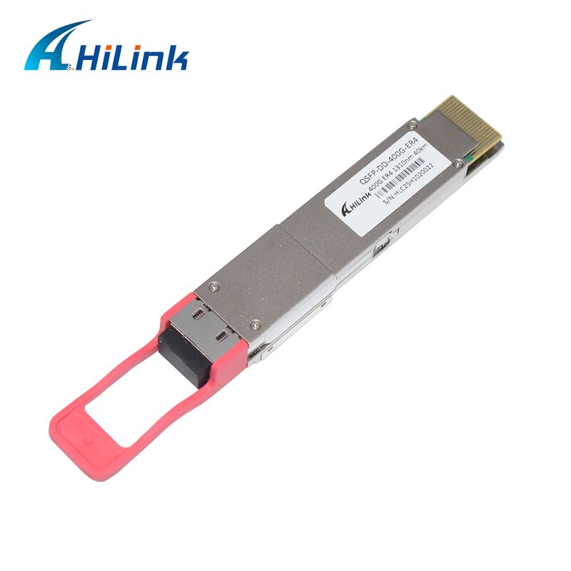 Módulo transceptor óptico Hilink 400G QSFP-DD ER4 con transmisión de 40 km y sensibilidad OMA <-14dBm Cumple con RoHS
