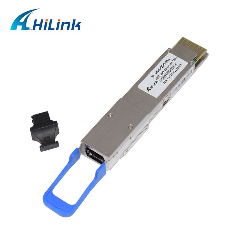 Módulo Transceptor Óptico Hilink HL-400G-QDD-DR4 400Gb/s 500M QSFP-DD DR4 MPO-12 Compatible