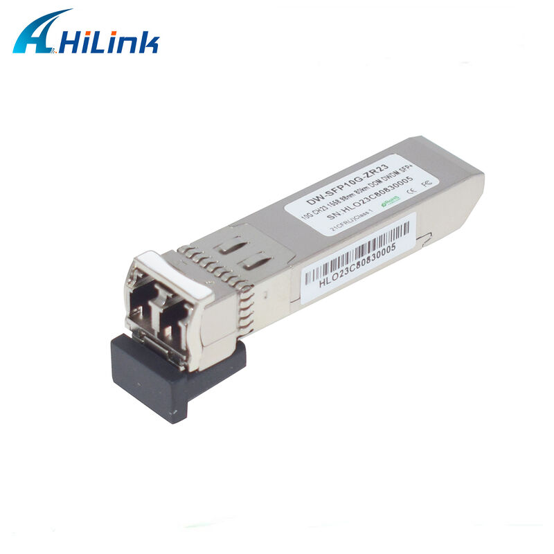 Módulo Transceptor Óptico Hilink 10Gb SFP+ DWDM SFP 100GHZ CH17~61 Opcional 80km Duplex LC Comercial Industrial
